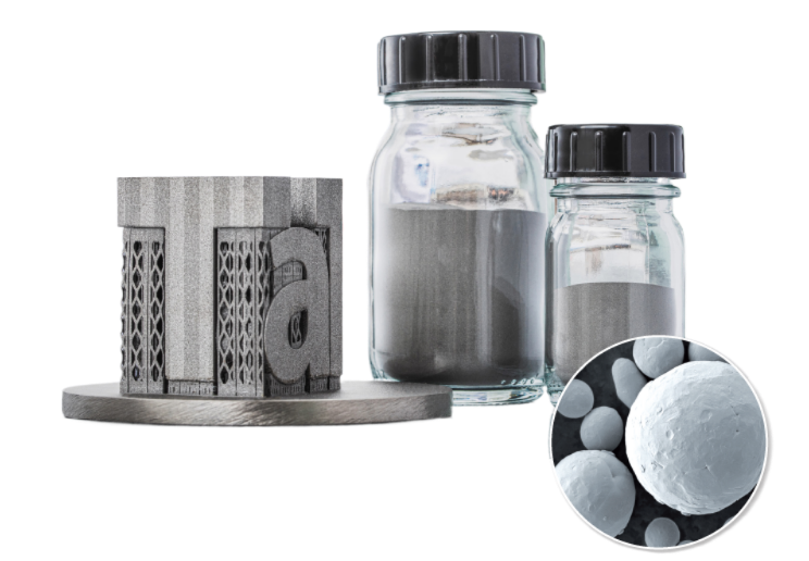 Spherical tantalum and niobium pure metals and alloy powders